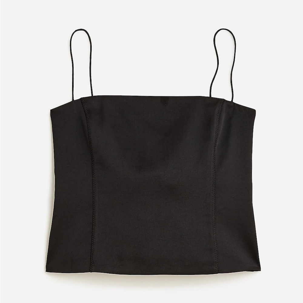 J.Crew Bustier top in stretch satin BV896